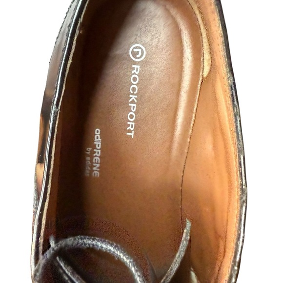 Rockport | Black Leather Cap-toe Oxford Shoes | Sz 9 - Picture 6 of 10